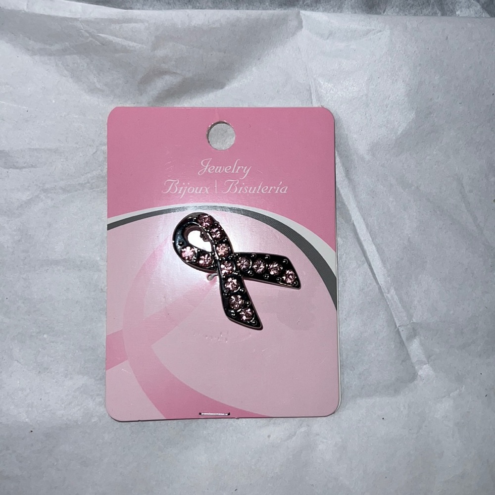 Breast Cancer Ribbon Pin - Picture 3 of 5